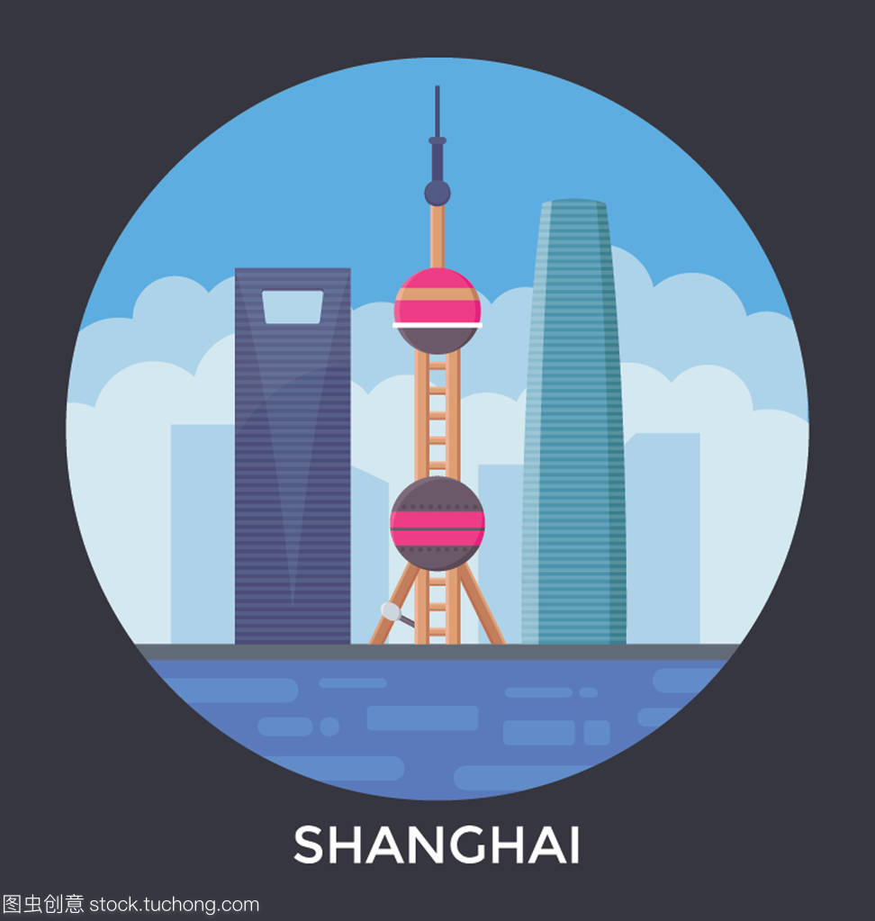 上海,中國(guó)矢量圖標(biāo)