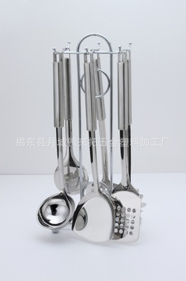 揭陽廚具工廠直供 高品質(zhì)不銹鋼方管插柄廚具，批發(fā)零售首選